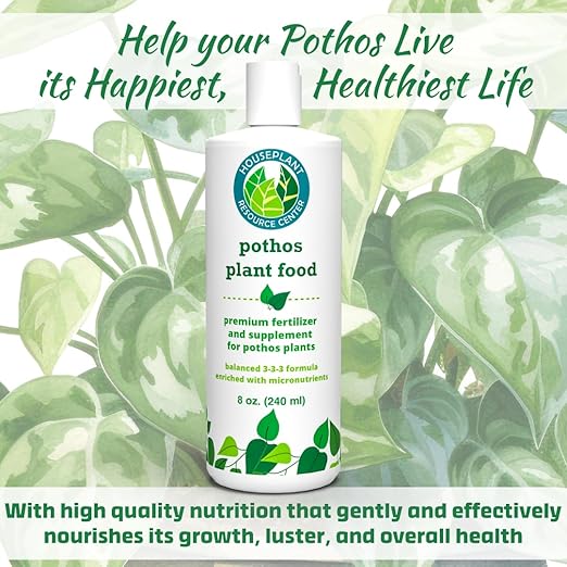 Pothos Fertilizer – Liquid Plant Food for Strong Roots Healthy Growth &amp Lush Foliage – 3-3-3 NPK Formula with Sea Kelp Humic &amp Fulvic Acid – Essential Nutrients for Neon Pothos or Devil’s Iv
