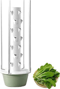 Hydroponics Growing Kits Hydroponics Tower Indoor Growing Intelligent Water Circulation Golden Ratio Hole Layout 20/28/36 Planting Holes for Your Home Gardening Withlights-7Layer