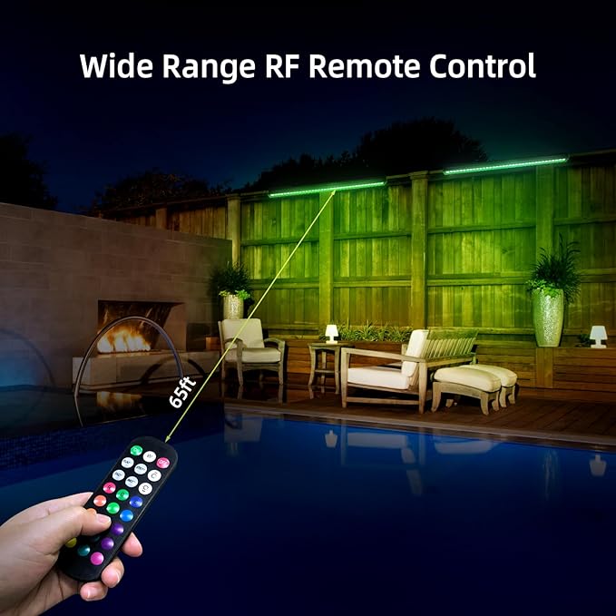 LED Wall Washer Light with RF Remote 144W Color Changing Linear Wall Light Bar 120V Waterproof Dimmable RGBW Landscape Spotlights for Outdoor &amp Indoor Lighting Projects