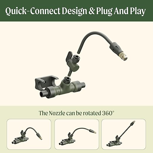 Vego Garden Irrigation Kit - Drip Irrigation System for Raised Garden Beds Efficient Watering Solution for Vegetables Flowers and Plants Easy DIY Installation (Large)