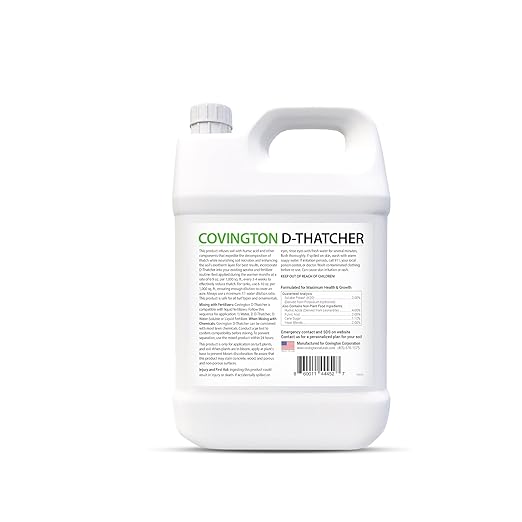 Covington PRO-LINE D-Thatcher Liquid Dethatcher (1 Gal) – Lawn Thatch Remover &amp Soil Softener Grass Clipping Breakdown for Healthy Lawns &amp Gardens – Dethatcher and Aerator Safe for Kids &amp