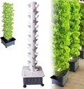 Hydroponic Growing Kits 45 Holes Hydroponics Growing System ｜ Indoor Grow System Vertical Grow Tower Hydroponic Planting Equipment for Herbs Fruits and VegetablesGifts for Men