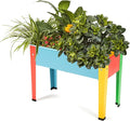 Metal Raised Garden BedRaised Planter Box with LegsHerbs and Vegetables Planter Suitable for Outdoor Patio Deck and Porch (Multi Color)