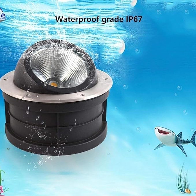 LED Beam Spotlight - IP67 Waterproof Adjustable Angle Outdoor Landscape Lamp Stainless Steel Round Garden Light (Green 18W 24V Red 12W 85)