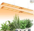 2Pack 150W Plants Growing Lights 110V Sunlight Seed Hydroponic Lamps 100-277V Full Spectrum Greenhouse Tent Plants Fill Lights UV/IR Vegs Flower Cactus Succulent Cultivation Lighting With Hook US Plug