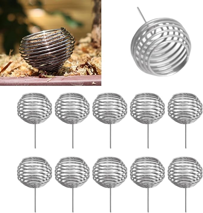 Garden Stainless Steel Fertilizer Mesh Baskets - Small Size Bonsai Nutrition Cups Robust &amp Long - Lasting Pack of 100 for Home &amp Farm Use