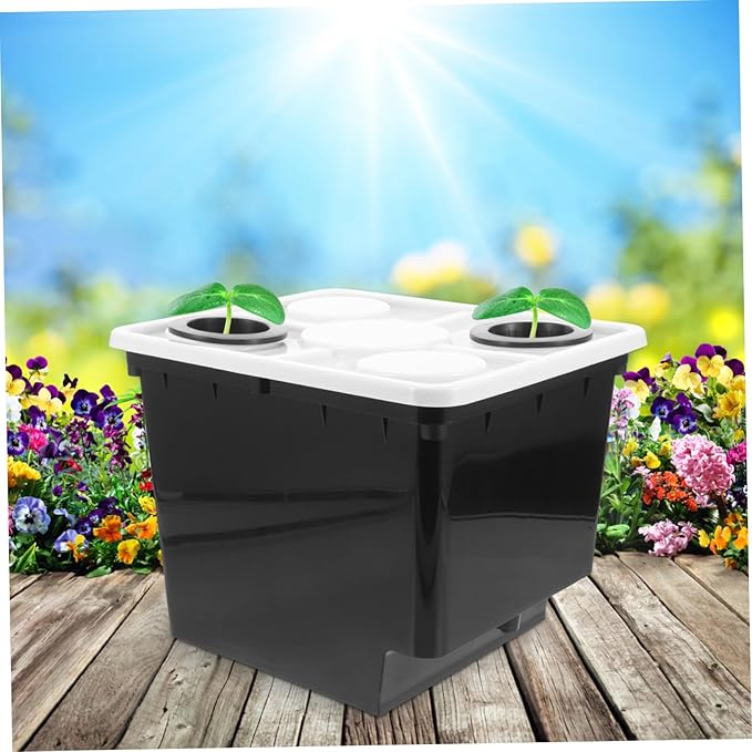 POPETPOP Soilless Hydroponics Planting Bucket for Vegetables and Herbs Plastic Greenhouse Cultivation Tool Growing Medium for Indoor and Outdoor Gardening