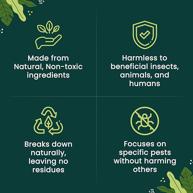 The Environmental Factor NemaKnights Slow-Release Nematodes - Biological Pest Control for Fungus Gnats Thrips &amp Whiteflies (280g Treats Up to 50 Planters)