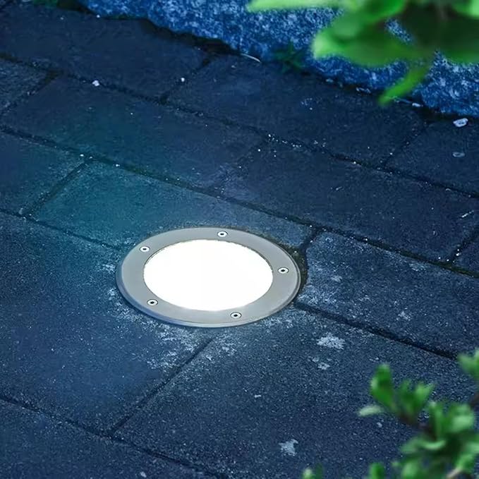 6PCS Underground Light LED - LED Beam Spotlight COB Garden Landscape Lights IP66 Waterproof Recessed Buried Lights for Outdoor Park Driveway Underground LightingYellow-30w