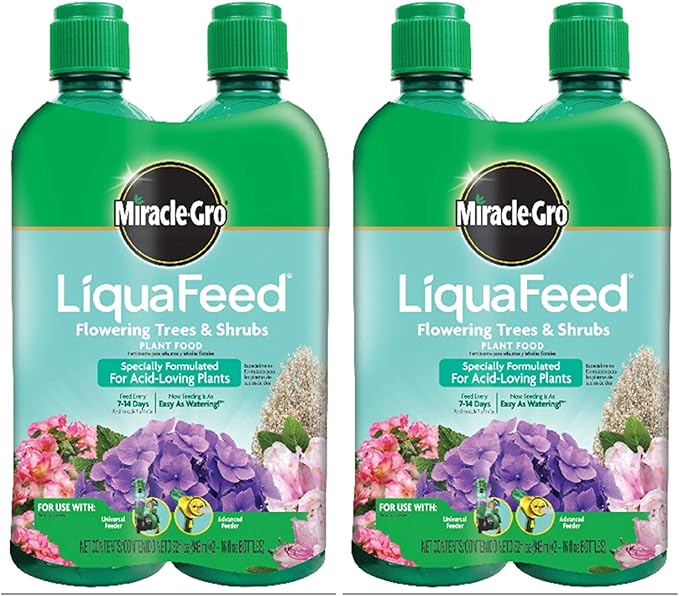 Miracle-Gro LiquaFeed Flowering Trees &amp Shrubs Liquid Plant Food 2-16 oz.