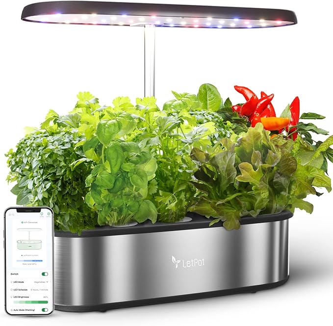 LETPOT LPH-SE Hydroponics Growing System and EC &amp Temperature Meter with APP