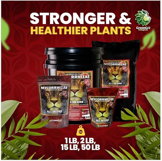 GreenGro Granular Plus Myco All-in-One Fertilizer with Kelp and Humic Acid for Plants Organic Root Stimulator Plant Food with Mycorrhizae for Indoor &amp Outdoor Gardens