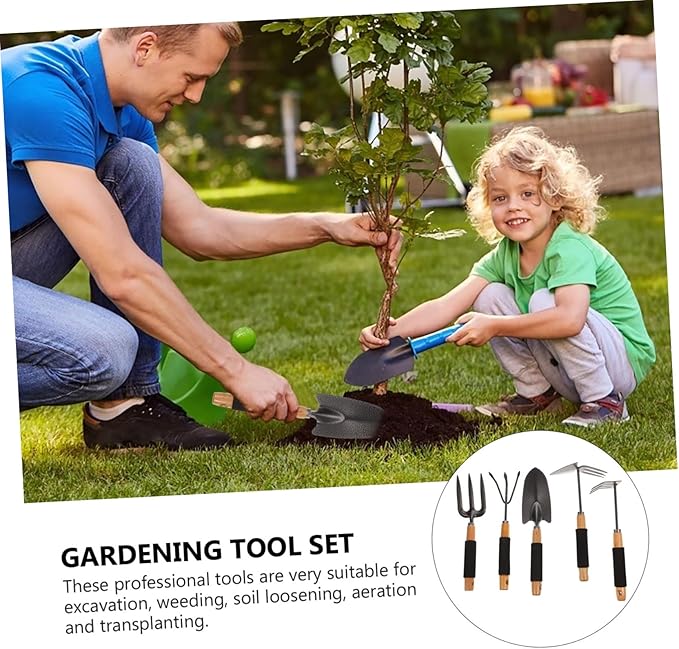 Ergonomic Garden Tool Set 1 Set of Shovels Rakes Trowels Weeding Tools Ideal for Outdoor Planting