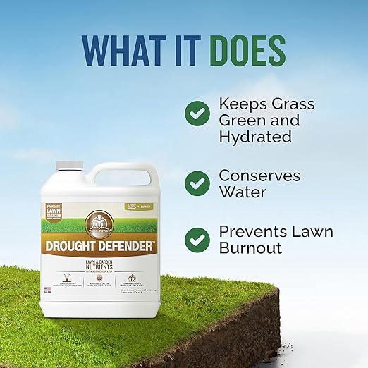 Turf Titan Lawn 360 Early Summer Drought Defender &amp Lawn Advancer Bundle - Grass Care Bundle for Resilient Green Grass – Complete Early Summer Yard Fertilizer Solution with Hose End Sprayer