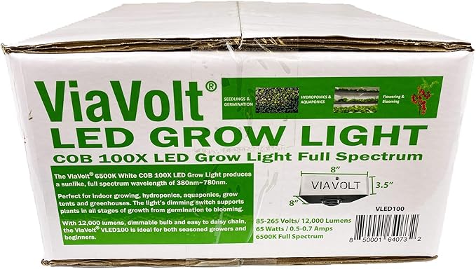 Grow Light 6500K Full Spectrum Cree COB LED 65 Watts12000 Lumens