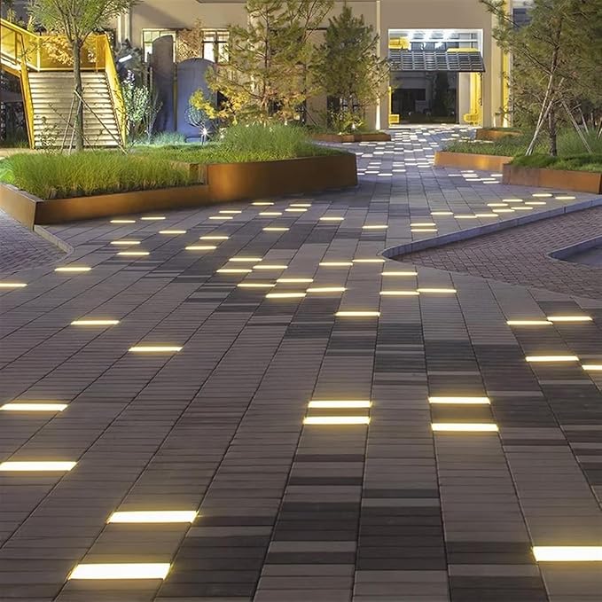 Outdoor Recessed Spotlight - AC85-265V Ground Landscape Lamp IP66 Waterproof Garden Buried Light Outdoor Underground Light for Patio Deck Driveway Landscape Lighting(Blue36W)