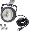 Kiven LED Indoor/Outdoor Waterproof Spotlight with 9.84 FT Plug-in Cord 15Watts Plug in Accent Light with Vinly Siding Hooks for Plants Porch GardenVinly Siding(Cool White)