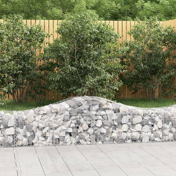 Arched Gabion BasketGreenhouse PlanterDecorative Patio PlantersPatio Raised BedsVegetable PlantersHerb Plantersfor Deep-rooted vegetablesFlowers78.7x19.7x15.7/23.6 Galvanized Iron