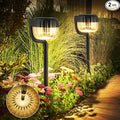 Outdoor Solar Pathway Lights IP64 Waterproof Solar Powered Landscape Spot Light 2 Pack Solar Decoration Garden Lights for YardPorchWalkwayDriveway