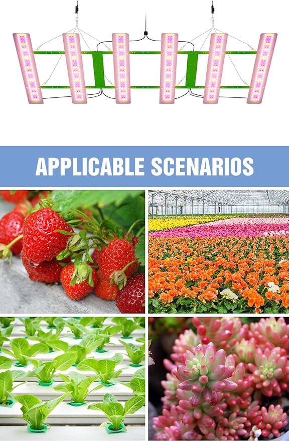 2-Heads 200W Full Spectrum LED Plant Grow Lights 312pcs SMD2835 Chips Pink Light/Red/UV/IR AC 100-277V US Plug Ideal for Greenhouses Indoor Herb Gardens Basil Mint &ampPotted Vegetables Tomatoes Lett