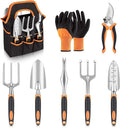 42Pcs Garden Tools Set Garden Tools Set Gardening Tools Set(Orange 8 Piece Set of Beaded Gloves)