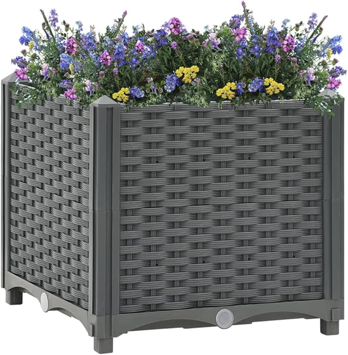 SKM Raised Bed 15.7x15.7x15 Polypropylene-04011026