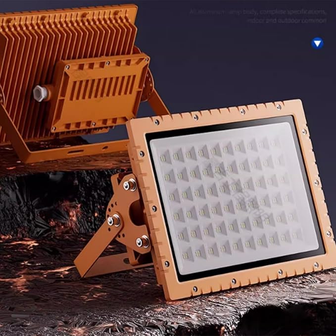 LED Spotlights - Outdoor Floodlights 220V High-Power Outdoor Beam Spotlights IP66 LED Explosion-Proof Searchlights for Engineering Sites and Workshops Lighting(150W(220V))