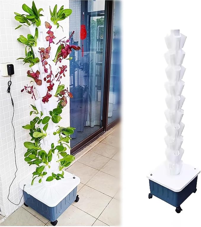 Hydroponics Growing Systems Kit Vegetables hydroponic Grow kitwith Hydrating Pump Adapter(10th Floor)