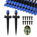 Drip Irrigation Emitterswith Adjustable 360 Degree Water Flow Drippers Sprayer Push-to-Fit for 1/4 inch Tubing Garden Drippers Sprayer for House Garden Watering System (36pcs- Drip)