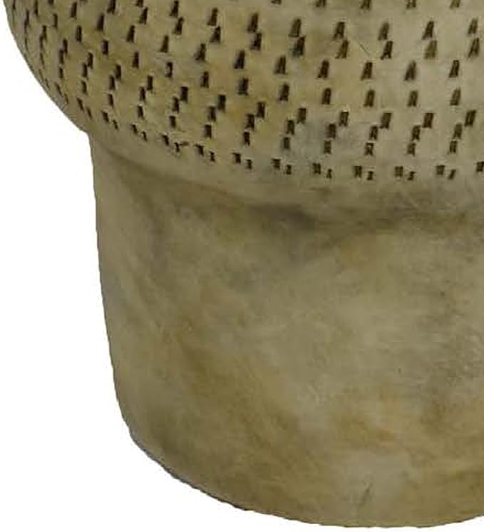 Garden Planter 12 Inch Tapered Base Antique Gray Terracotta