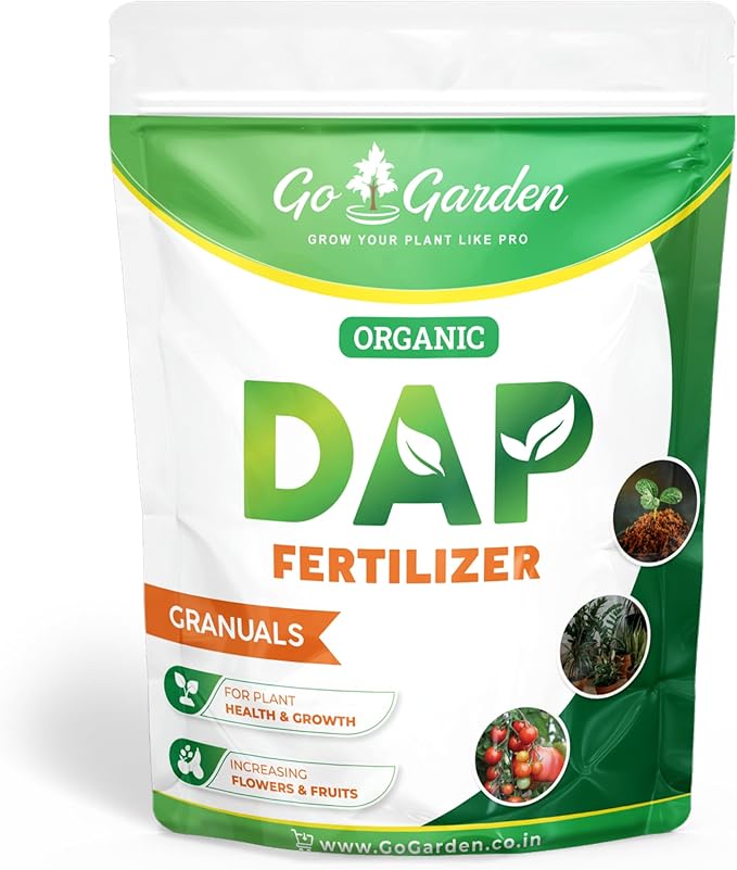 Go Garden Bio DAP Fertilizer for Home Plant - All Purpose Plant Food Gardening Fertilizer 950 Grams Granules