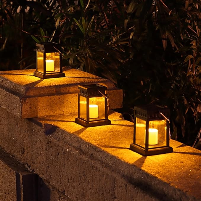 Plant Growing Lamps Outdoor Solar Palace Lantern Lawn Camping Decoration Landscape Courtyard Garden LED Atmosphere Candle Light Christmas Lamp