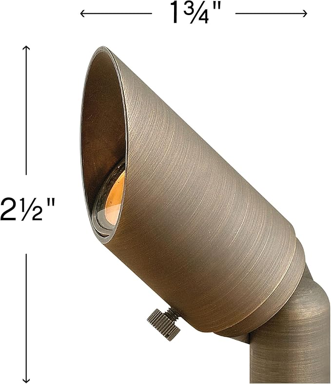 Hinkley Hardy Island 12V Accent Spot Light MR11 Integrated LED Included Cast Brass Material Clear Lens Wiring Kit and Ground Spike Included Hardy Island Series Matte Bronze Finish