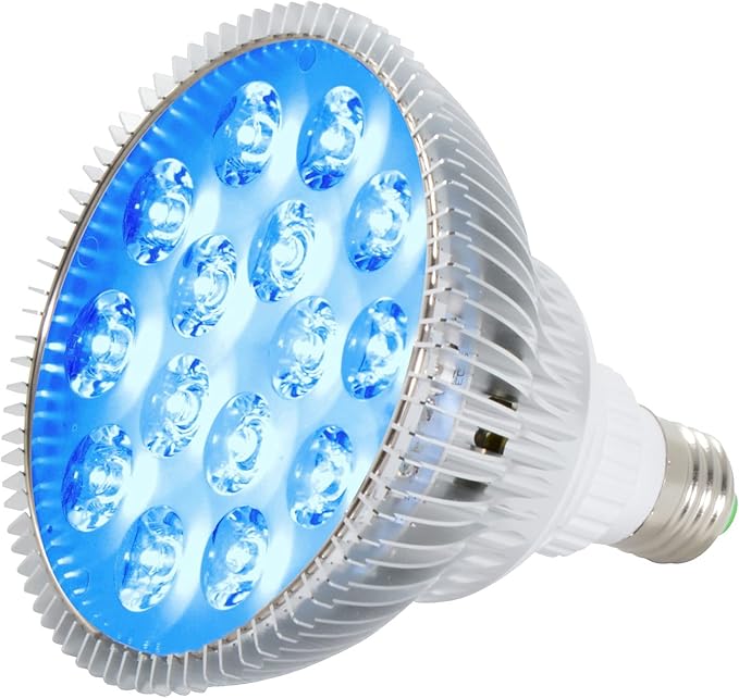 ABI 12W Blue LED PAR38 Grow Light for Aquarium and Plant Growth (450-460nm)