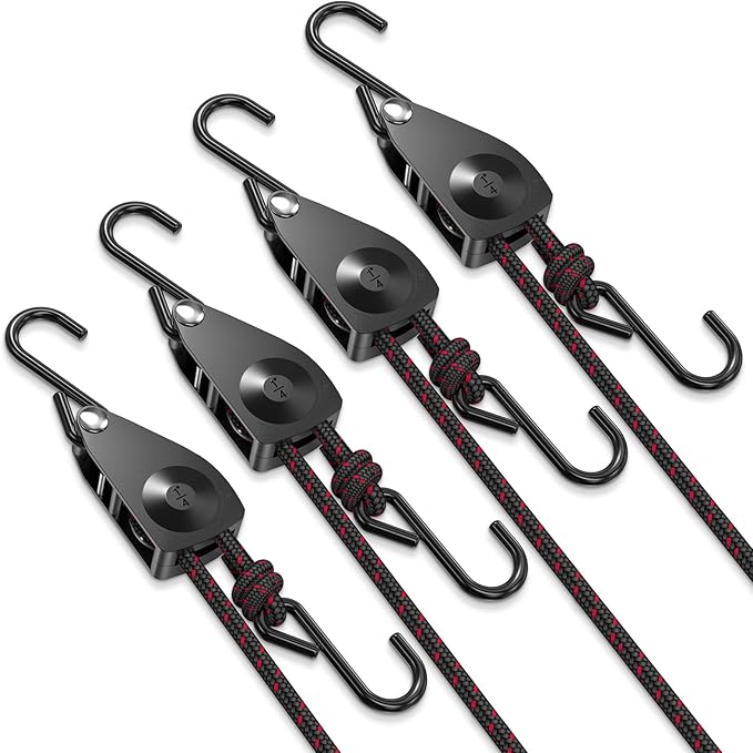 VIPARSPECTRA P700 Grow Light 70 Watt Dimmable Full Spectrum LED Grow Lights for Indoor Plants Seed Starting Plus 1/4 Adjustable Rope Hangers [4 Pack 12FT 150 lbs/Pack] Ratchet Tie Down Straps