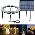 Solar Palm Tree Lights Outdoor 12000 mAh &amp 32 LEDs Warm Light Outdoor Uplight Landscape Spotlights Solar Powered Waterproof led Floodlights for Large Tree Yard Landscape Garden