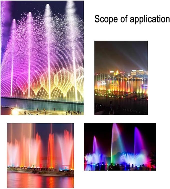 Outdoor Buried Lights - Underwater Tlight AC 12V Low Voltage Submersible Spotlight IP68 Waterproof Embedded Water Landscape Light Can Be Immersed in Water for A Long Time(RGB+Remote Control24W) (