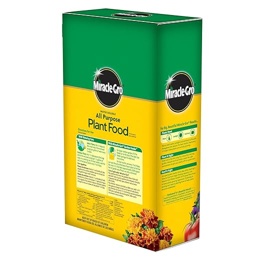 Miracle-Gro Water Soluble All Purpose Plant Food - Fertilizer for All Indoor or Outdoor Plants Including Roses Flowers Vegetables Houseplants Trees and Shrubs 12.5 lbs.