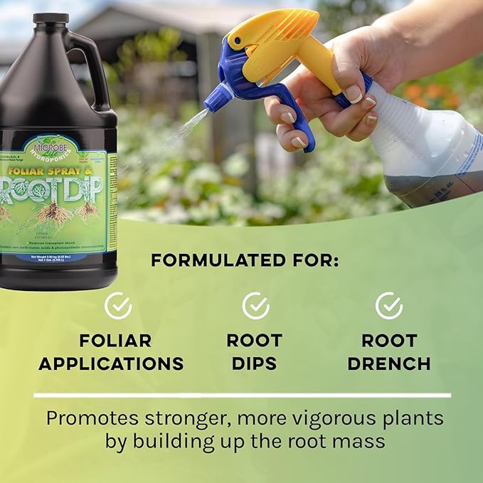 Microbe Life Hydroponics Additive Kit Includes One 16-Ounce Bottle Each of Photosynthesis Plus Foliar Spray &amp Root Dip and Vegetable and Fruit Yield Enhancer Use with Any Feeding Systems