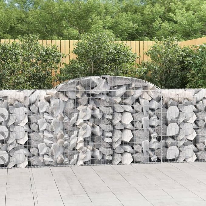 3-Piece Galvanized Gabion Basket Set 118x118x47 in Raised Garden Bed for Outdoor Backyard Patio