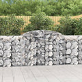 3-Piece Galvanized Gabion Basket Set 118x118x47 in Raised Garden Bed for Outdoor Backyard Patio