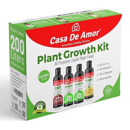 Plant Growth Kit 3-in-1 Liquid Fertilizers- Boost Growth Enhance Roots and Nourish Plants | Ideal for Indoor and Outdoor Gardens (800 ml)