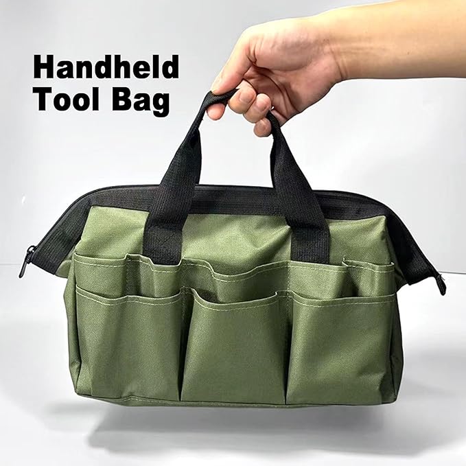 Garden Tool Set 4 Piece Heavy Duty Iron Tools Ergonomic Soft Grip Handles Gardening Tools with Oxford Fabric Carrying Bag Durable Coating Gardening Kit for Home Lawn Yard Farm