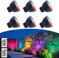 RGB MR11 LED Bulbs Color Changing GU4 Bi-pin Base Warm White+15 Multicolors and 4-Level Brightness on Remote Control 12V MR11 Halogen Bulb Replacement