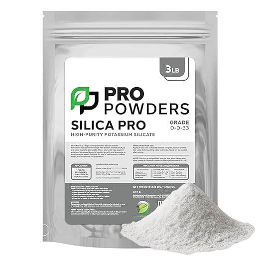 Pro Powders Silica Potassium Silicate 3LB Powder - Makes up to 2700 Gallons - Stengthens Branches &amp Nutrient Delivery System &amp Reduces Stress