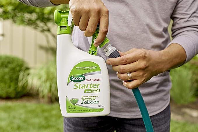 Scotts Turf Builder Starter Food for New Grass Ready-Spray Lawn Fertilizer 32 fl. oz. (12-Pack)