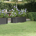 Garden Raised Bed Patio planters Garden beds Outdoor Horse Trough planters Standing Planter Suitable for Corridor Courtyard Nursery Orchard Powder-Coated Steel 44.9x15.7x14.2 Anthracite
