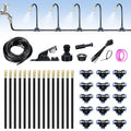 ASEVAT 50FT/66 Pcs Drip Irrigation Kit Plant Watering System Quick-Connect Micro Misting kit for Greenhouse Blank Distribution Tubing DIY Automatic Irrigation Equipment Set for Garden (50FT)