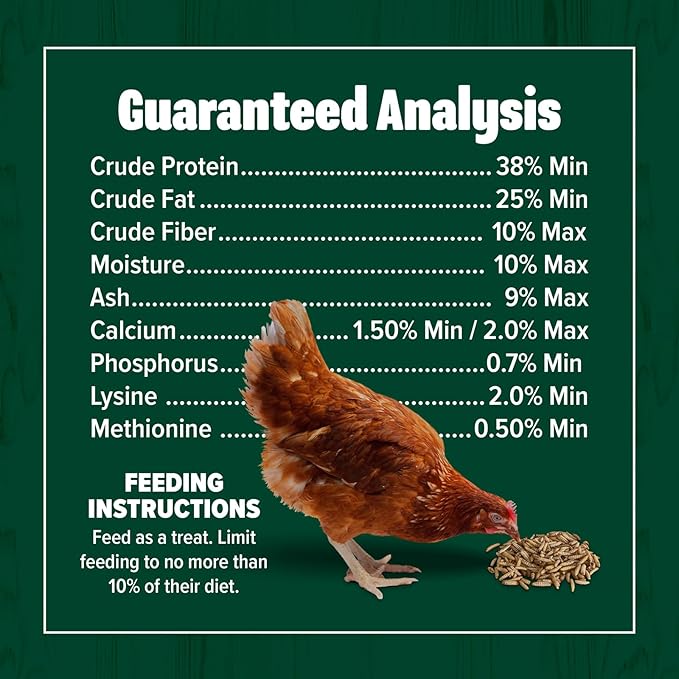 Eaton Pet and Pasture Premium Grubs USA Grown Dried Black Soldier Fly Larvae High Calcium Treat for Chickens Ducks Wild Birds (5 LB)