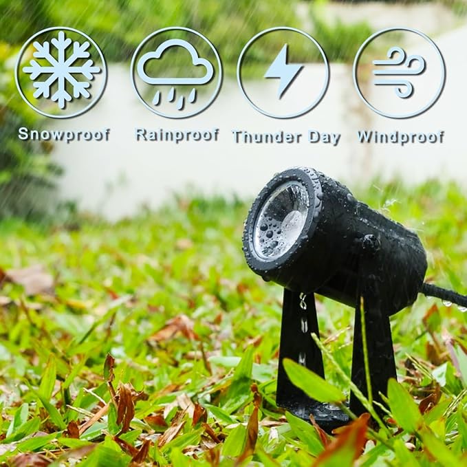 Landscape Lighting 6 Pack Low Voltage LED SpotLights 3W 27V Garden Pathway Outdoor Lights IP65 Waterproof Warm White